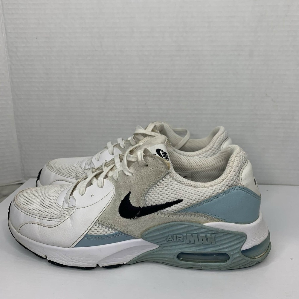 Women's Nike Air Max Excee Shoes – White, Beige & Light Blue|  Size 9